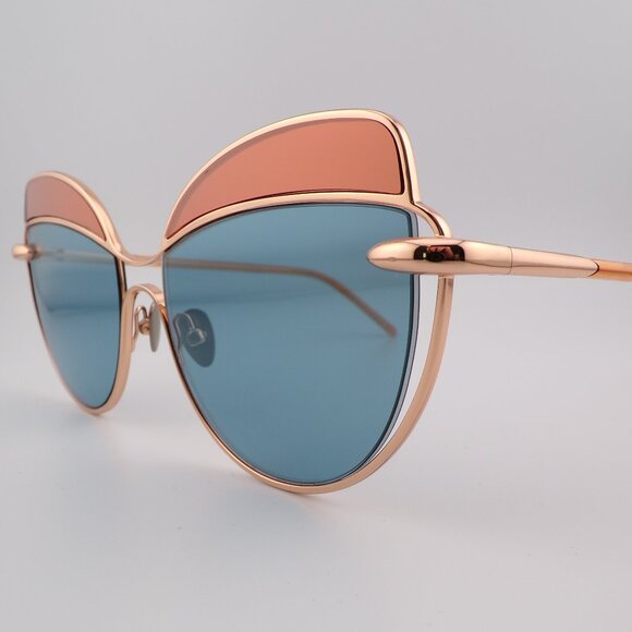 Pomellato Oversized Cat Eye Shades, Two Tone Retro Unique Dramatic Statement Lux main image 9